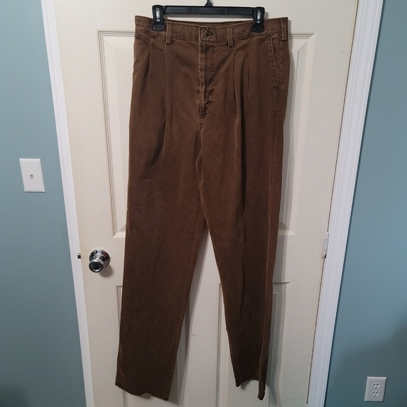 Vtg NWT Mckenzie Tribe Whiskey Brown‎ Western Style Chinos Men's 34x37U - Picture 1 of 13